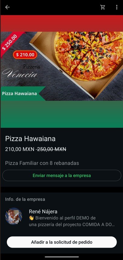 Enlaces de productos para los vendedores desde el sitio Comida a Domicilio en Torreón de René Nájera Digital