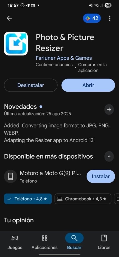 reducir fotos para las vitrinas digitales